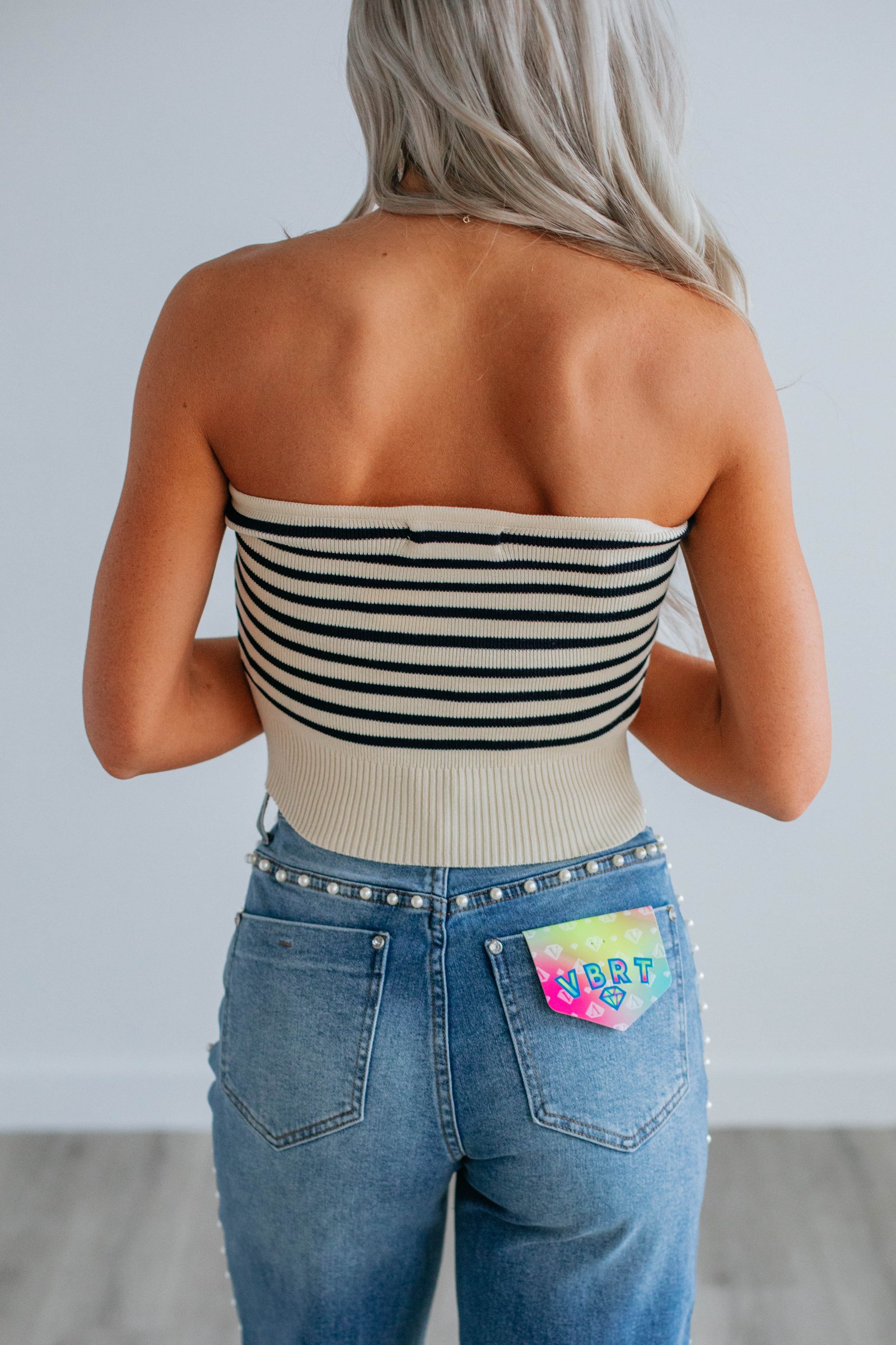 Joci Striped Top - Cream Mix - Image 6