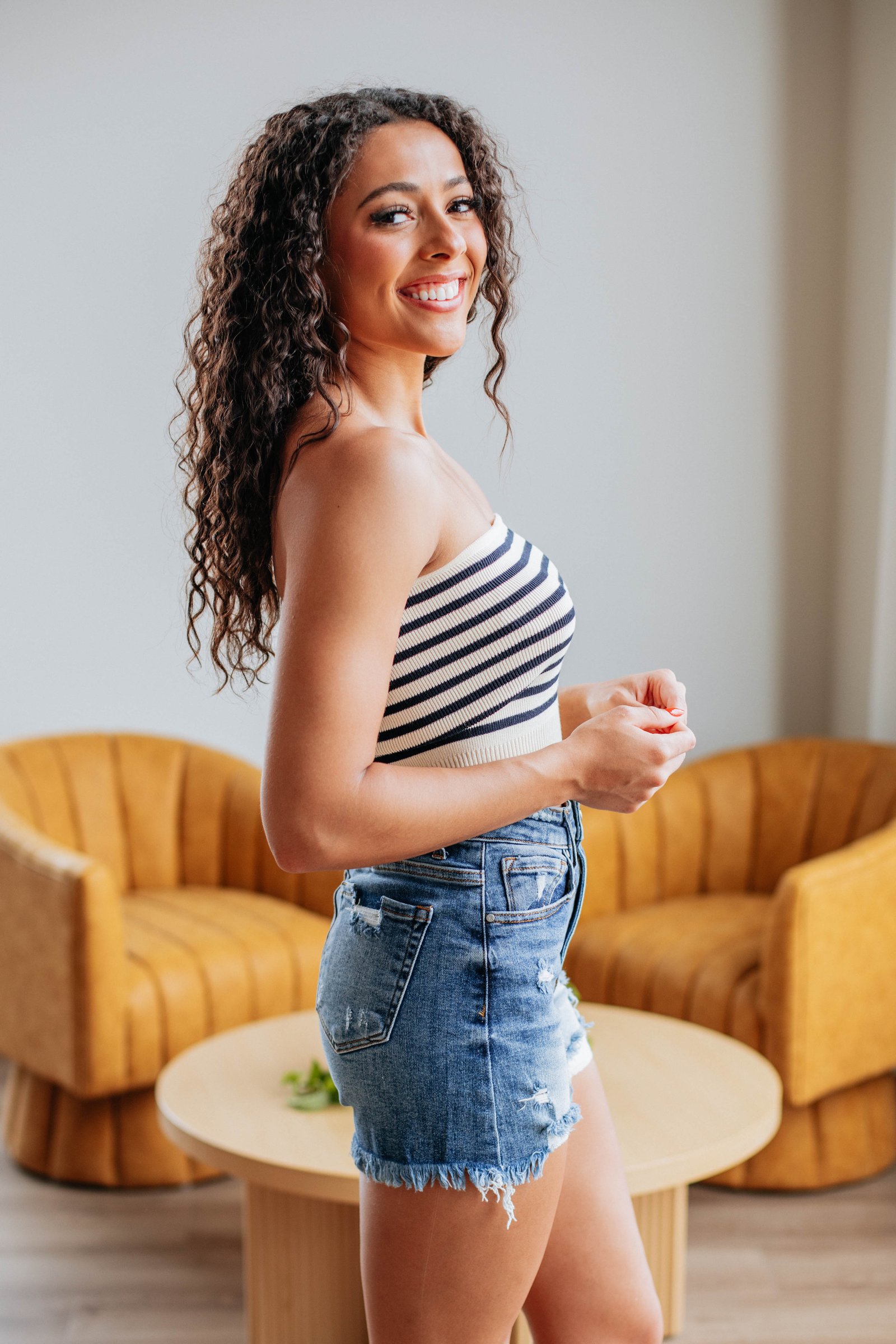 Joci Striped Top - Cream Mix - Image 3