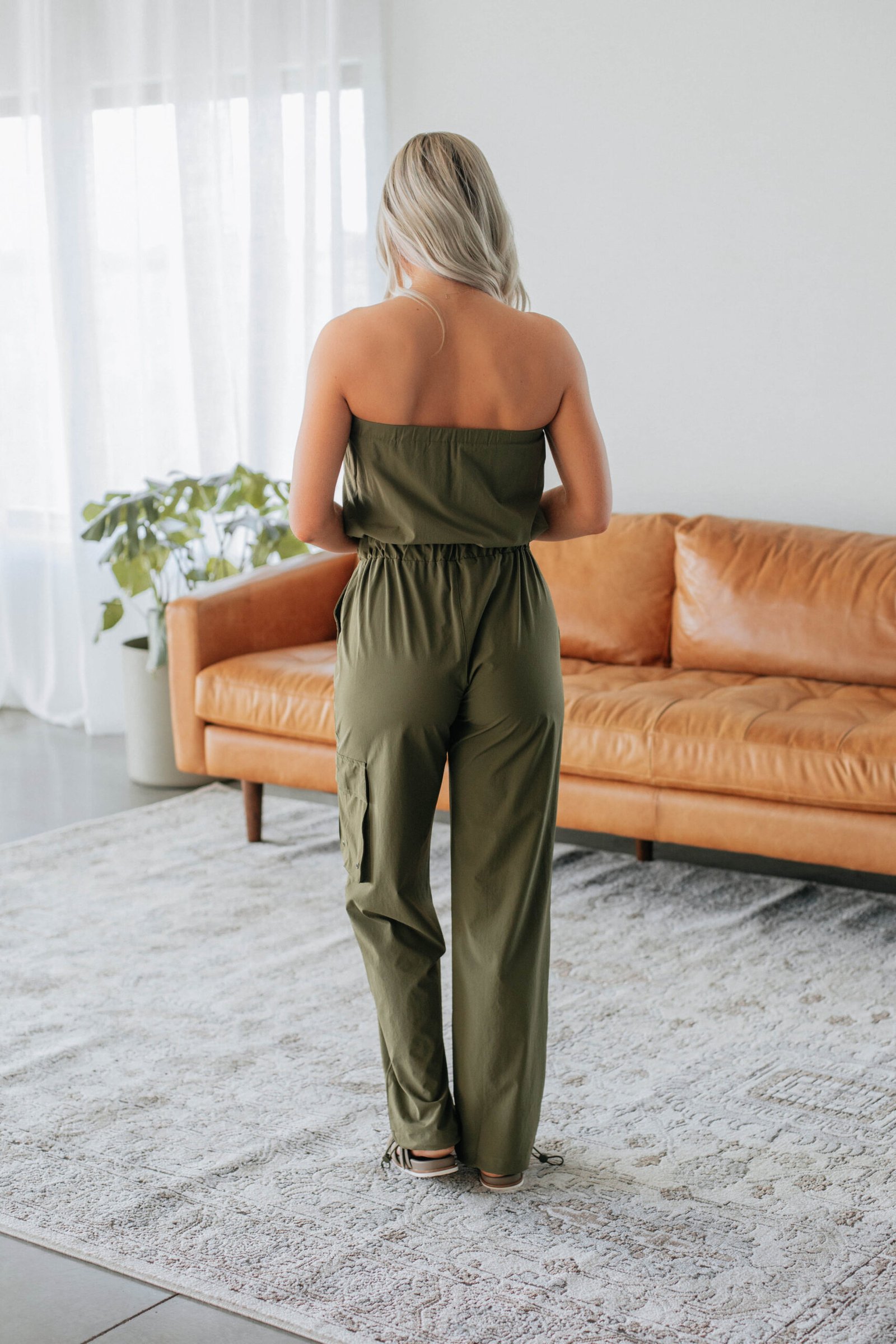 Kamari Active Jumpsuit - Dark Olive - Image 3
