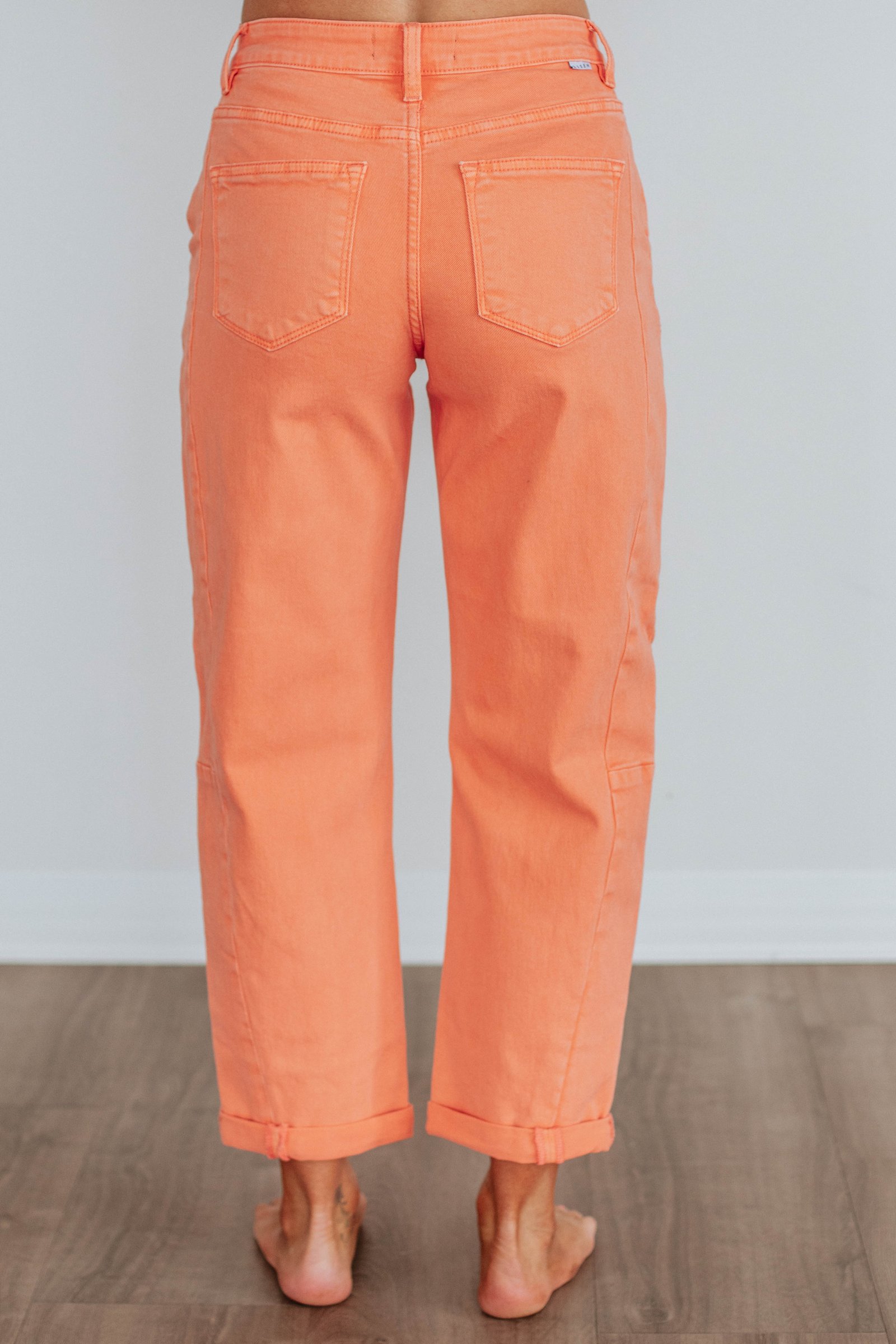 Mallorie Risen Jeans - Coral Peach - Image 4