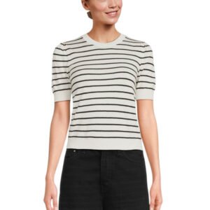 The Gathered Sweater - Cream Multi