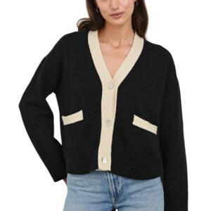Geneva Cardigan - Black Ivory