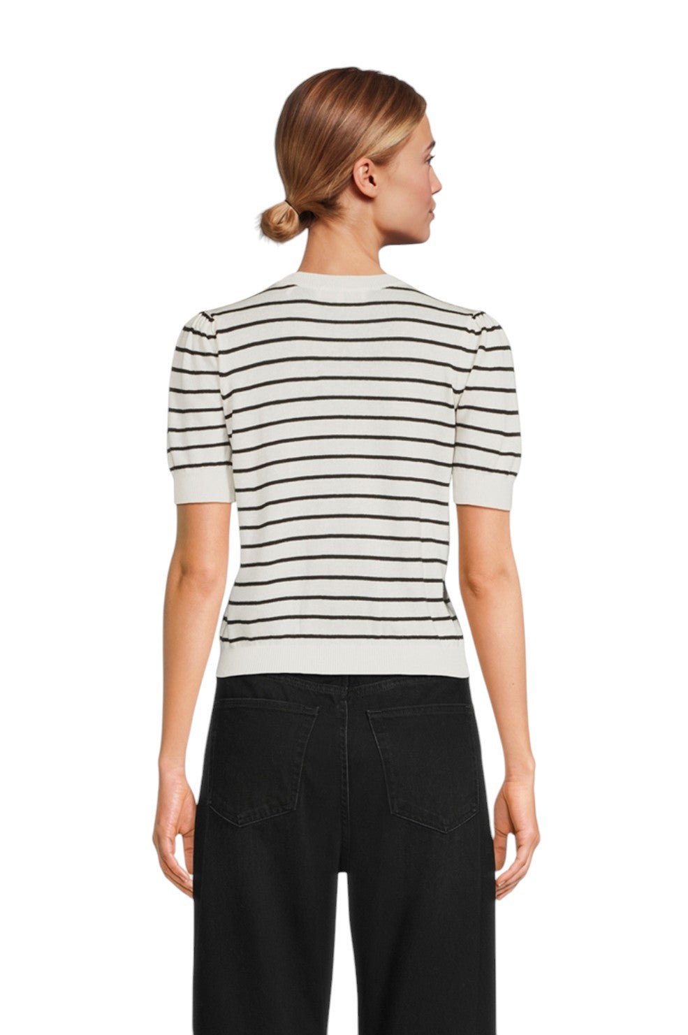 The Gathered Sweater - Cream Multi - Image 3