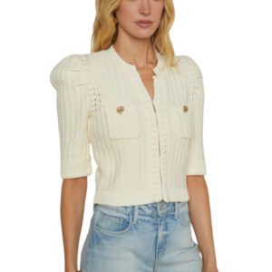 Delilah Cropped Cardigan - Cream